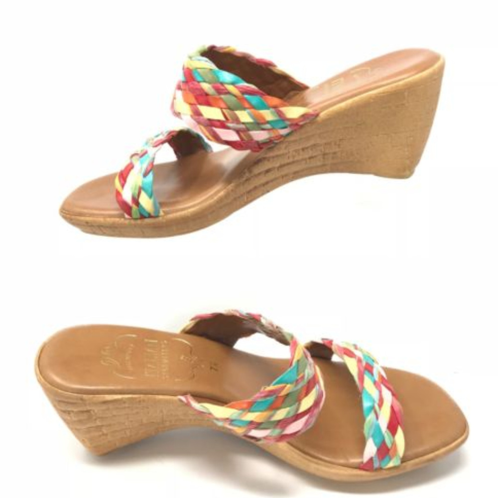 Italian Shoemakers Womens Slip On Tina Wedges 7.5